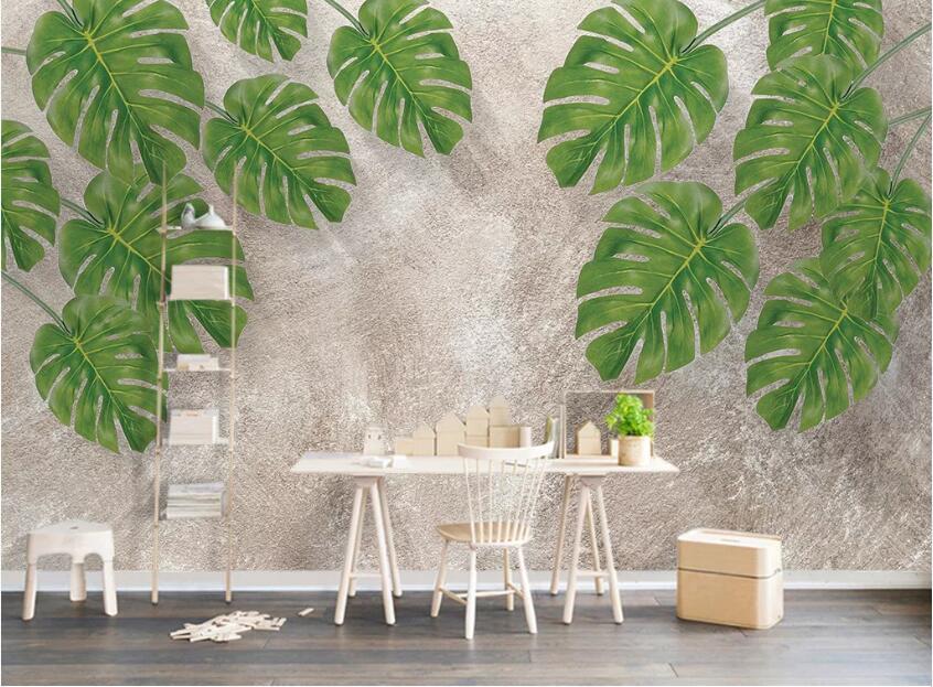 3D Banana Leaf WC04 Wall Murals Wallpaper AJ Wallpaper 2 