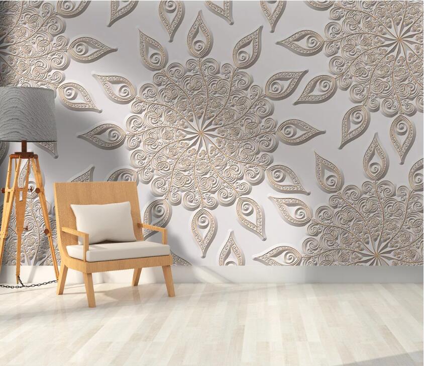 3D Carved Petals WC94 Wall Murals Wallpaper AJ Wallpaper 2 
