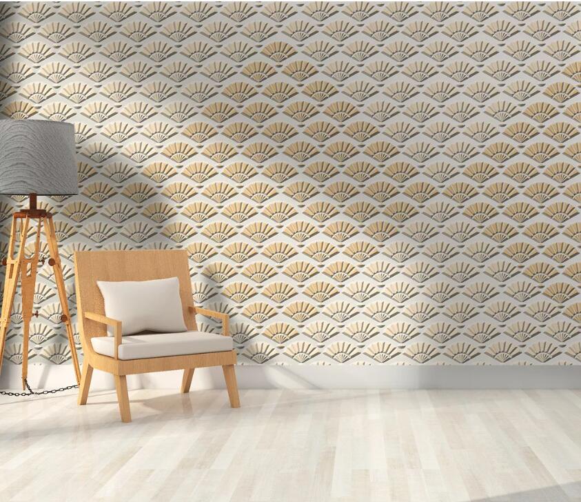 3D Fan Pattern WC90 Wall Murals Wallpaper AJ Wallpaper 2 