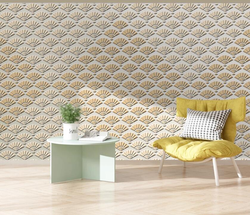 3D Fan Pattern WC90 Wall Murals Wallpaper AJ Wallpaper 2 