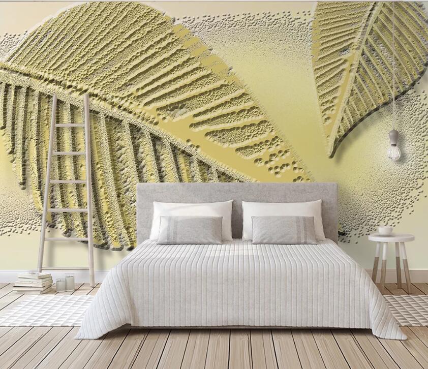 3D Carving Leaves WC75 Wall Murals Wallpaper AJ Wallpaper 2 