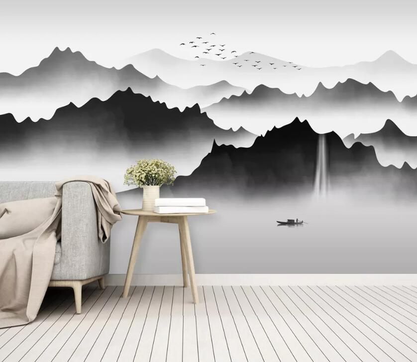 3D Misty Valley WC68 Wall Murals Wallpaper AJ Wallpaper 2 