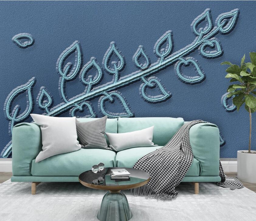 3D Carving Leaves WC61 Wall Murals Wallpaper AJ Wallpaper 2 