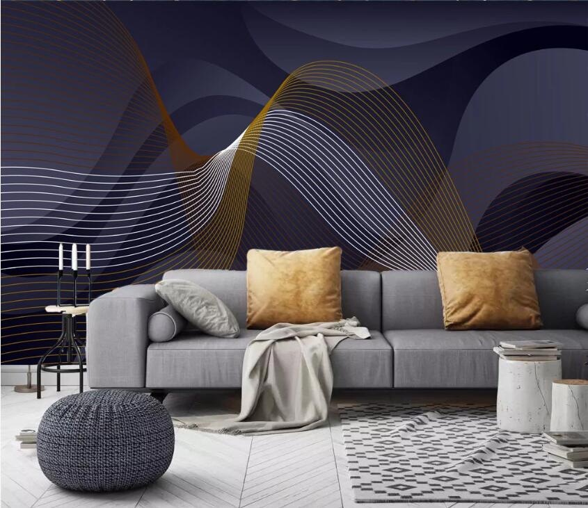 3D Colored Lines WC43 Wall Murals Wallpaper AJ Wallpaper 2 