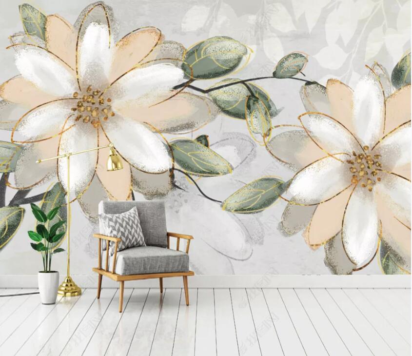 3D Pretty Flowers WC41 Wall Murals Wallpaper AJ Wallpaper 2 