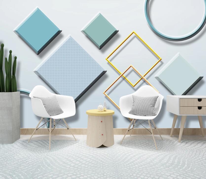 3D Colored Square WC29 Wall Murals Wallpaper AJ Wallpaper 2 