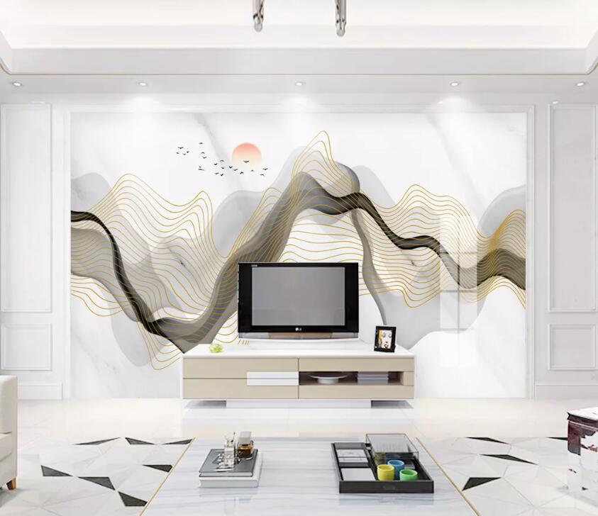 3D Color Wave WC32 Wall Murals Wallpaper AJ Wallpaper 2 