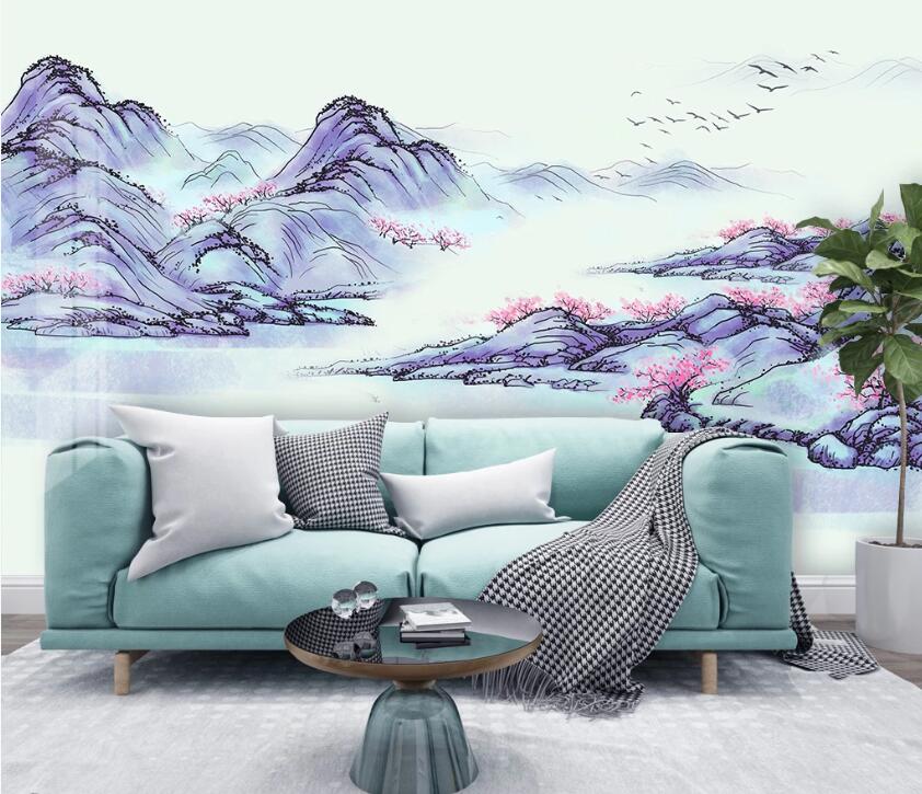 3D Painted Valley WC06 Wall Murals Wallpaper AJ Wallpaper 2 