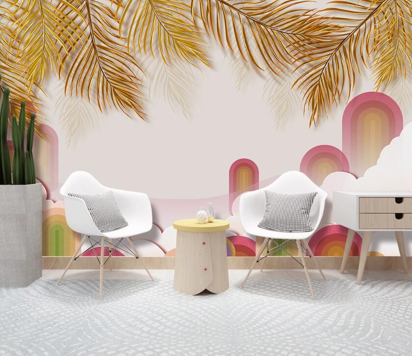 3D Leaves WC95 Wall Murals Wallpaper AJ Wallpaper 2 