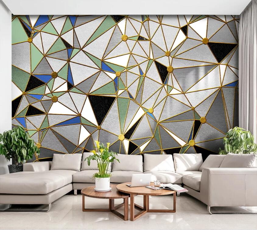 3D Color Geometry WC89 Wall Murals Wallpaper AJ Wallpaper 2 