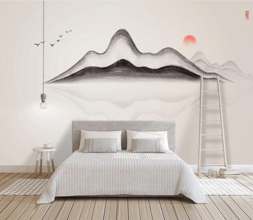 3D Mountain Peak WC56 Wall Murals Wallpaper AJ Wallpaper 2 