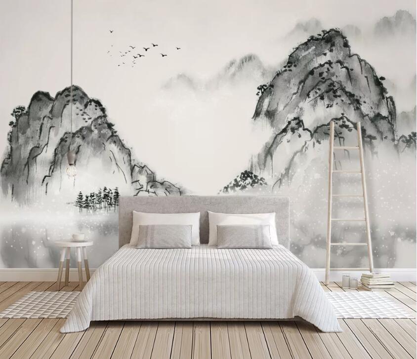 3D Misty Valley WC13 Wall Murals Wallpaper AJ Wallpaper 2 
