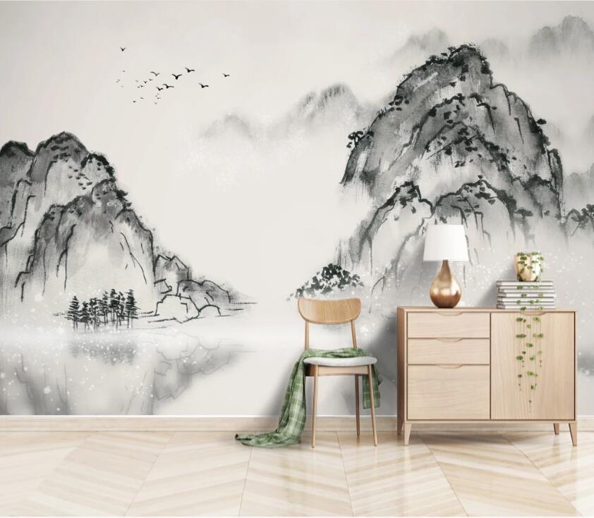 3D Misty Valley WC13 Wall Murals Wallpaper AJ Wallpaper 2 