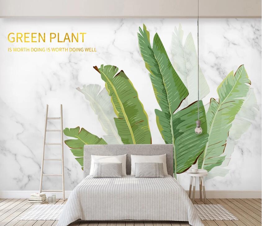 3D Banana Leaf WC09 Wall Murals Wallpaper AJ Wallpaper 2 