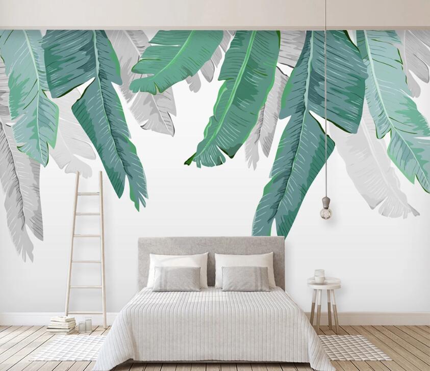 3D Green Plant WC07 Wall Murals Wallpaper AJ Wallpaper 2 