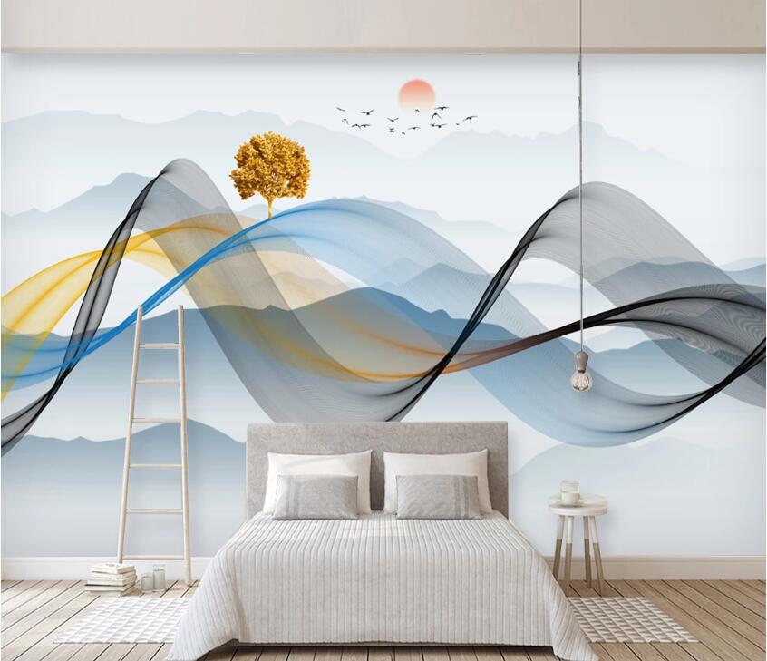 3D Color Wave WC84 Wall Murals Wallpaper AJ Wallpaper 2 