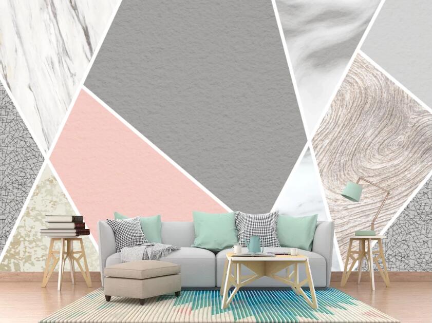 3D Color Geometry WC51 Wall Murals Wallpaper AJ Wallpaper 2 