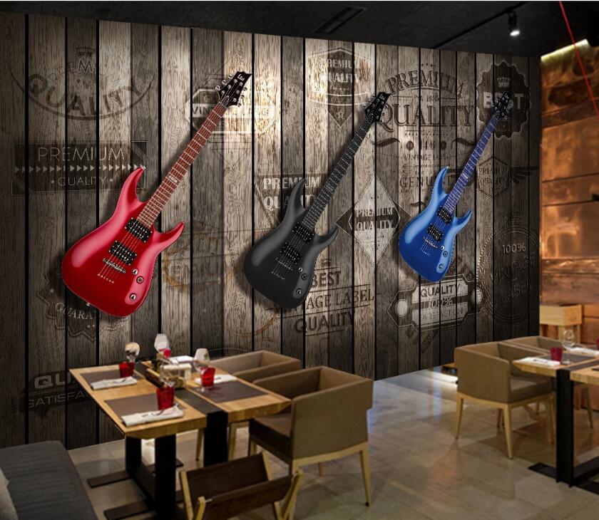 3D Color Guitar WC26 Wall Murals Wallpaper AJ Wallpaper 2 