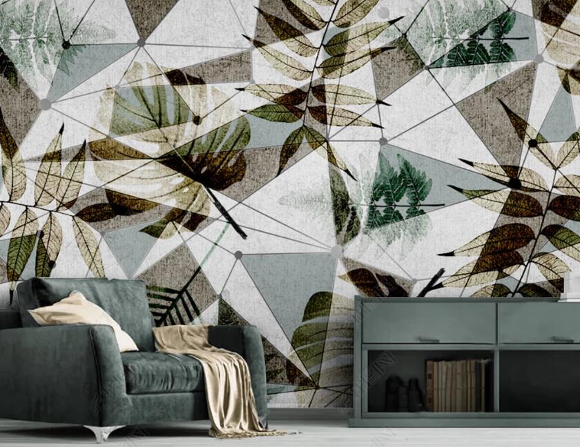 3D Colored Leaves WC10 Wall Murals Wallpaper AJ Wallpaper 2 