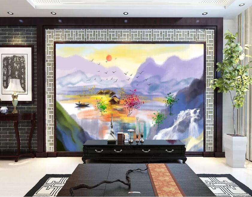 3D Colored Hawthorn WC59 Wall Murals Wallpaper AJ Wallpaper 2 