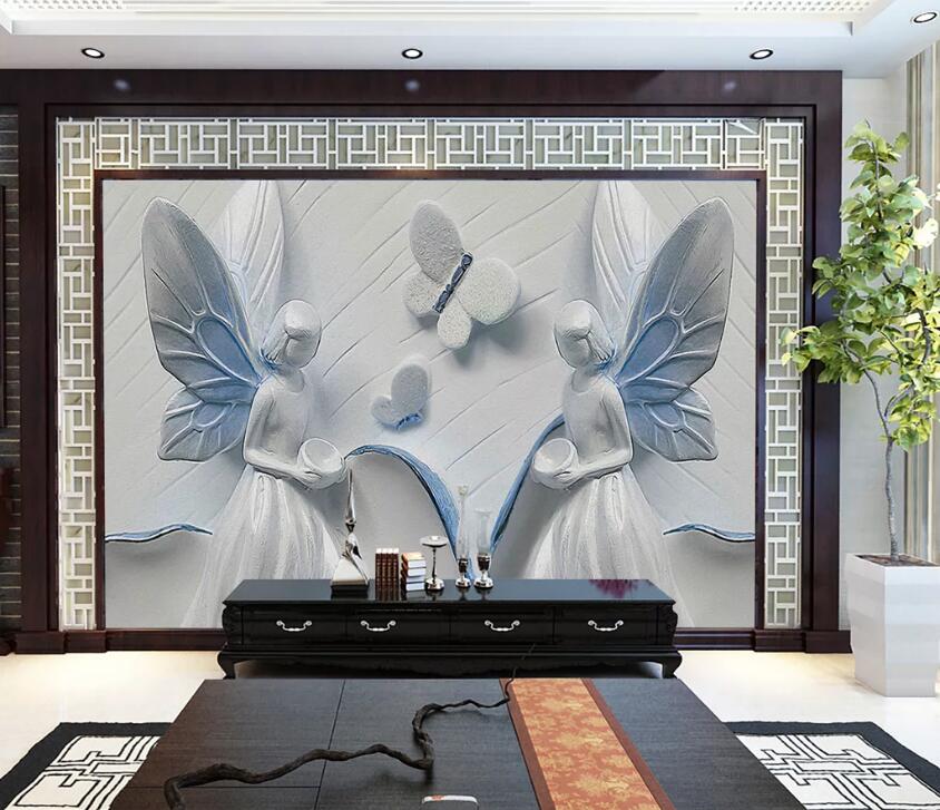 3D Butterfly Fairy WC54 Wall Murals Wallpaper AJ Wallpaper 2 