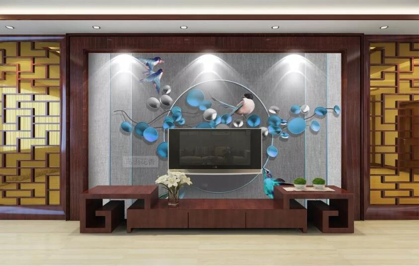 3D Blue Round WC87 Wall Murals Wallpaper AJ Wallpaper 2 