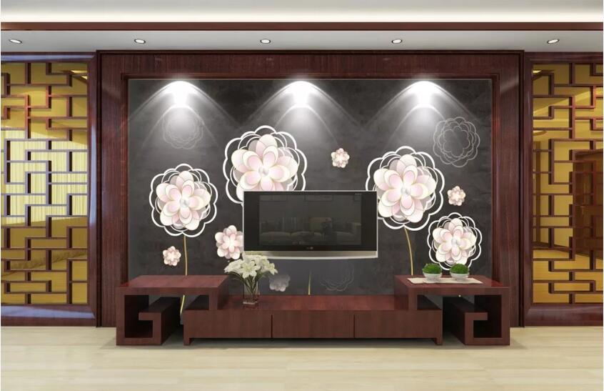 3D Colorful Lotus WC81 Wall Murals Wallpaper AJ Wallpaper 2 