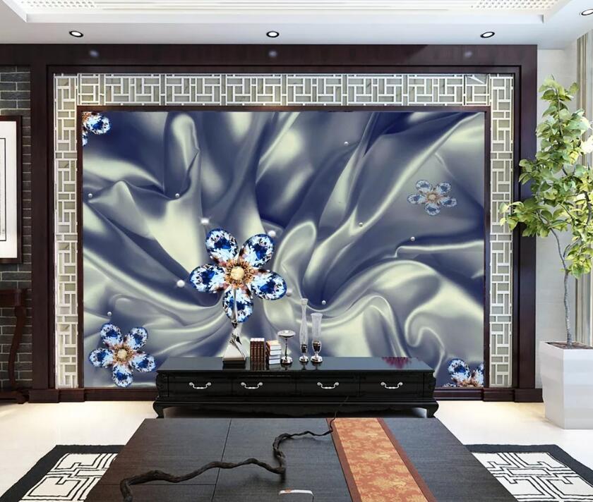 3D Diamond Flower WC64 Wall Murals Wallpaper AJ Wallpaper 2 