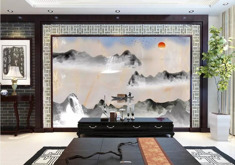 3D Beautiful Mountain River WC63 Wall Murals Wallpaper AJ Wallpaper 2 
