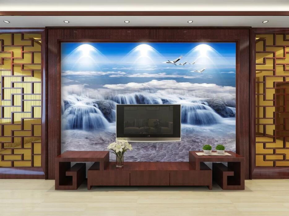 3D Waterfall WC55 Wall Murals Wallpaper AJ Wallpaper 2 