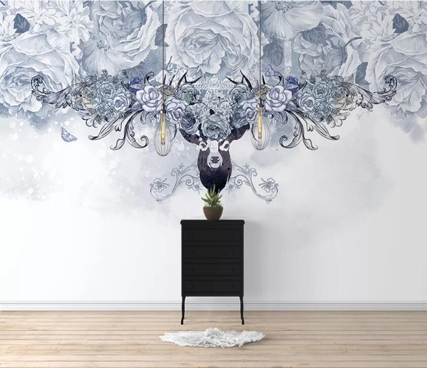 3D Painting Flower WC2658 Wall Murals