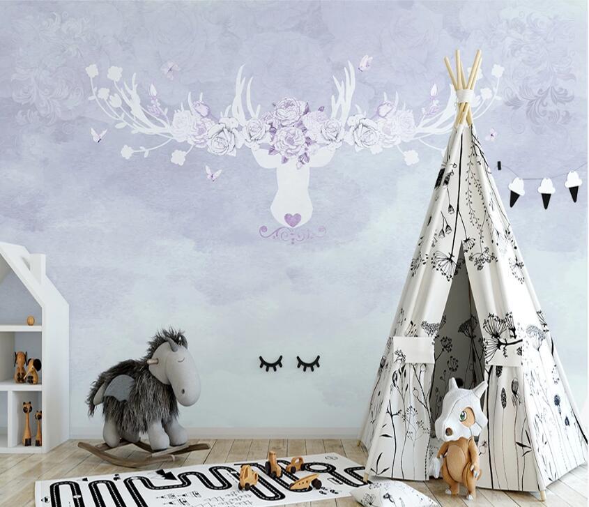 3D Antlers WC45 Wall Murals Wallpaper AJ Wallpaper 2 