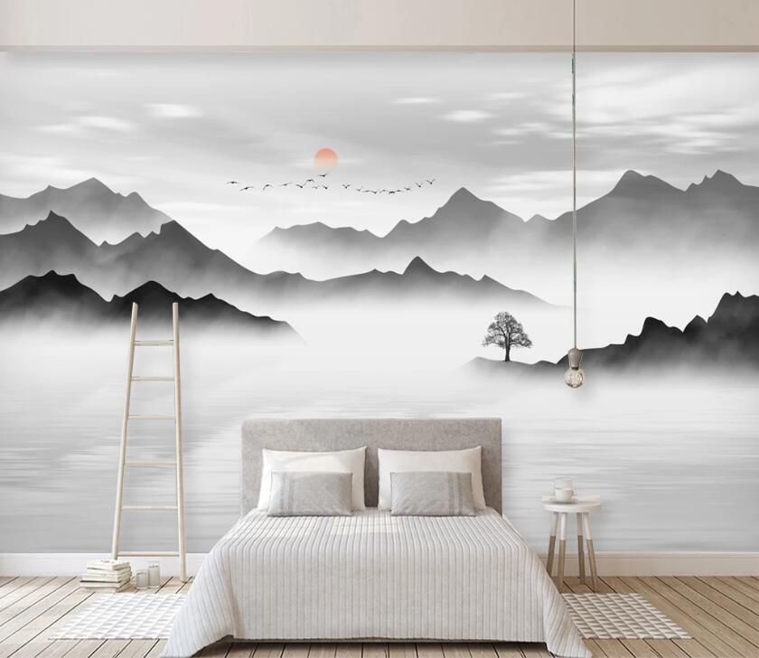 3D Misty Valley WC31 Wall Murals Wallpaper AJ Wallpaper 2 