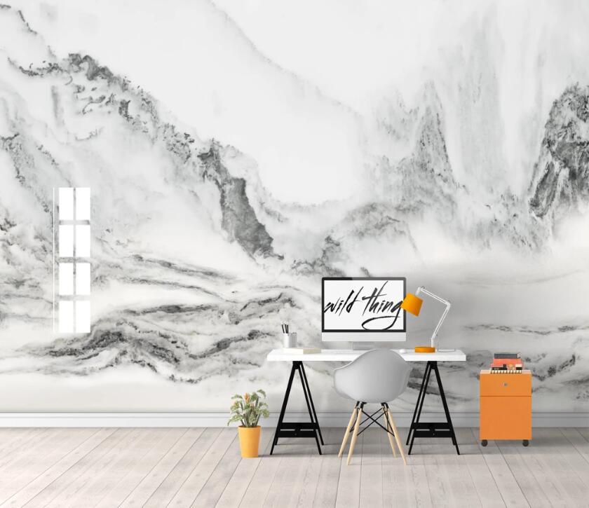 3D Abstract River Mountain WC79 Wall Murals Wallpaper AJ Wallpaper 2 