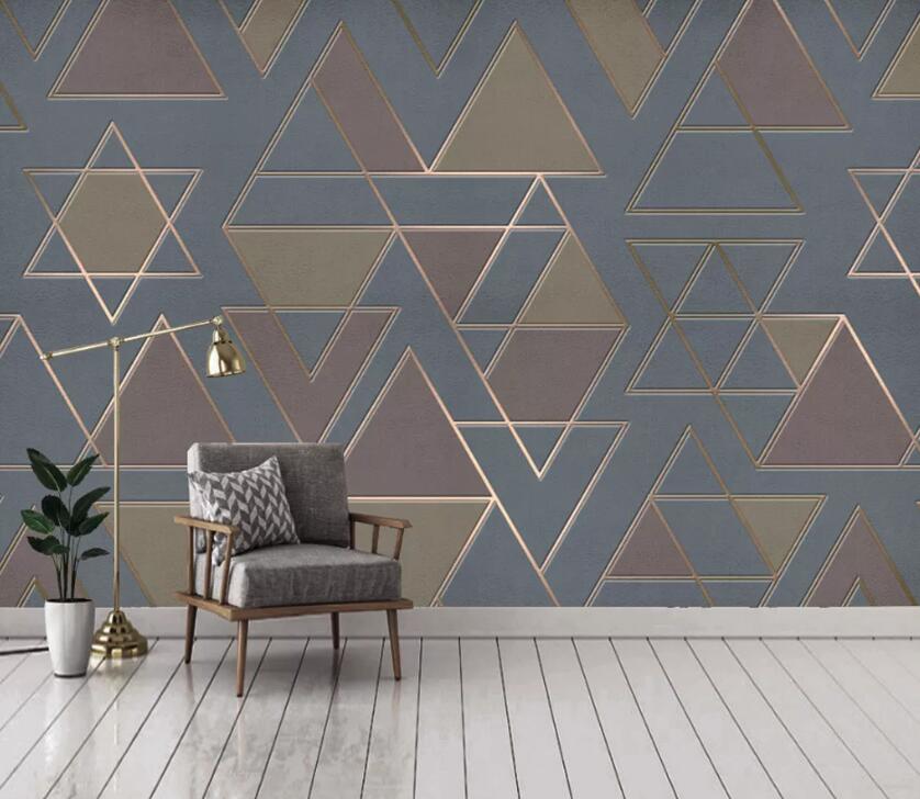 3D Colored Triangle WC57 Wall Murals Wallpaper AJ Wallpaper 2 