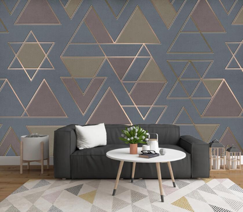 3D Colored Triangle WC57 Wall Murals Wallpaper AJ Wallpaper 2 