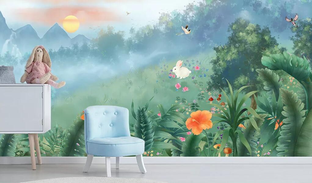 3D Animal Forest WC50 Wall Murals Wallpaper AJ Wallpaper 2 