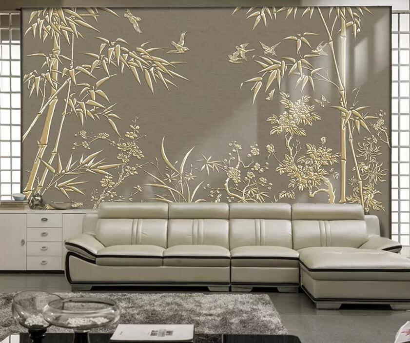 3D Bamboo Forest WC46 Wall Murals Wallpaper AJ Wallpaper 2 