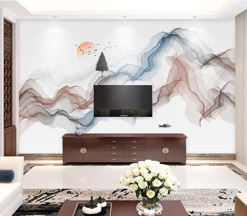 3D Color Wave WC39 Wall Murals Wallpaper AJ Wallpaper 2 