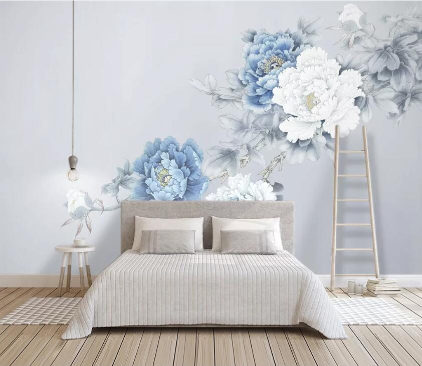 3D Colored Flowers WC46 Wall Murals Wallpaper AJ Wallpaper 2 