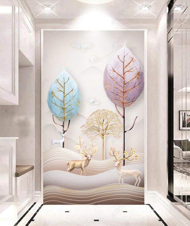3D Color Forest WC16 Wall Murals Wallpaper AJ Wallpaper 