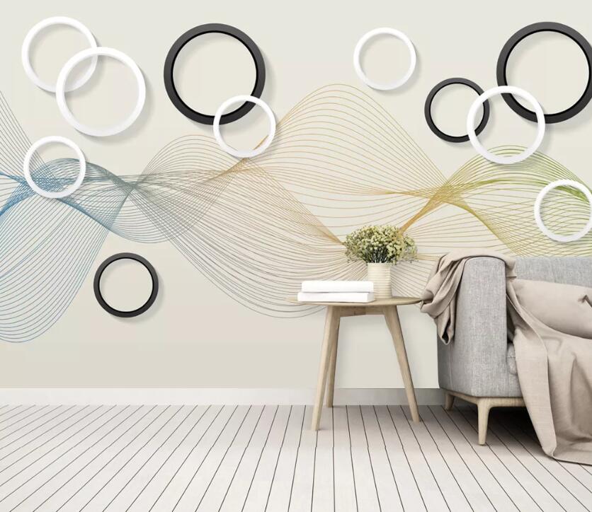 3D Geometric Circle WC99 Wall Murals Wallpaper AJ Wallpaper 2 