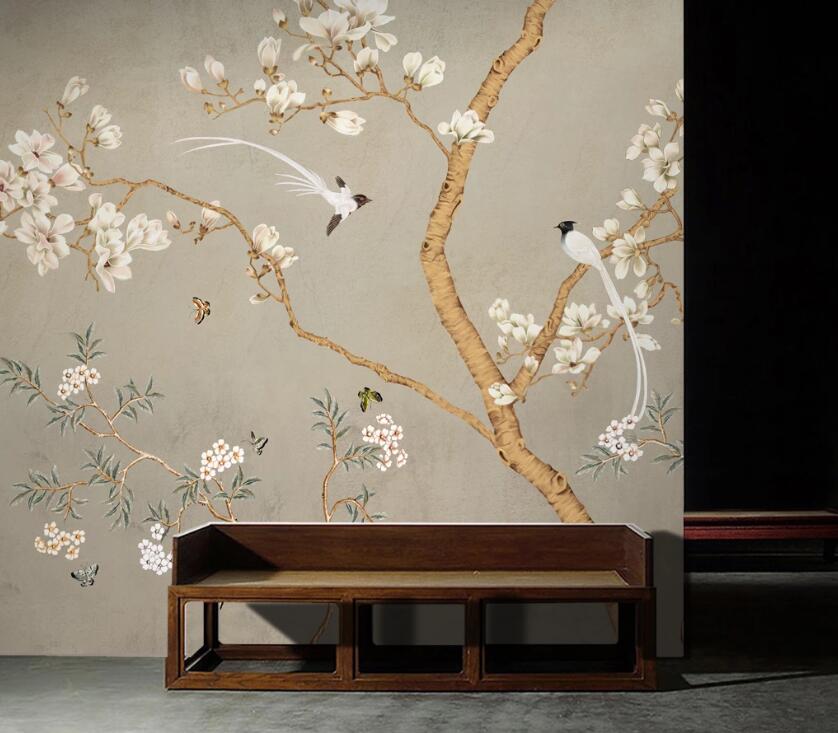 3D Branch Bird WC65 Wall Murals Wallpaper AJ Wallpaper 2 