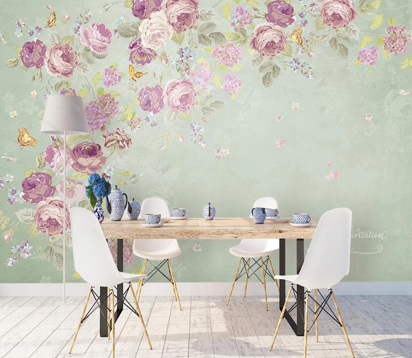 3D Rose Petal WC2194 Wall Murals