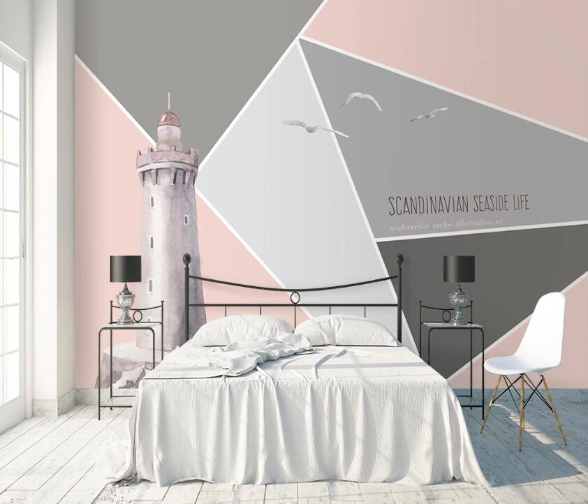 3D Powder Triangle WC2157 Wall Murals