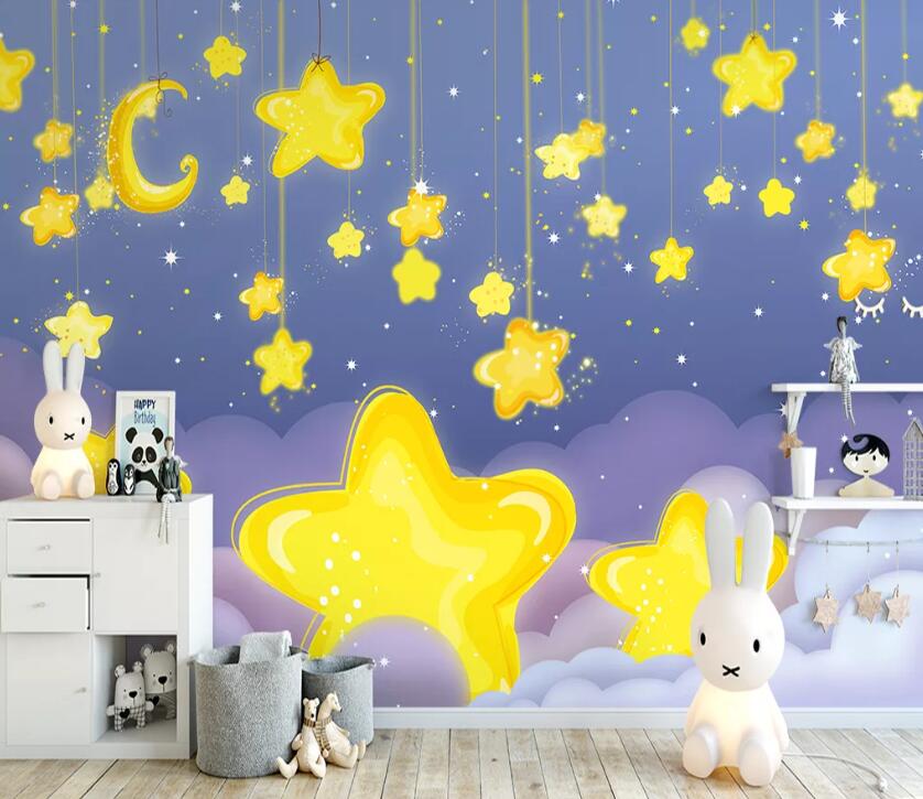 3D Star Pendant WC2147 Wall Murals