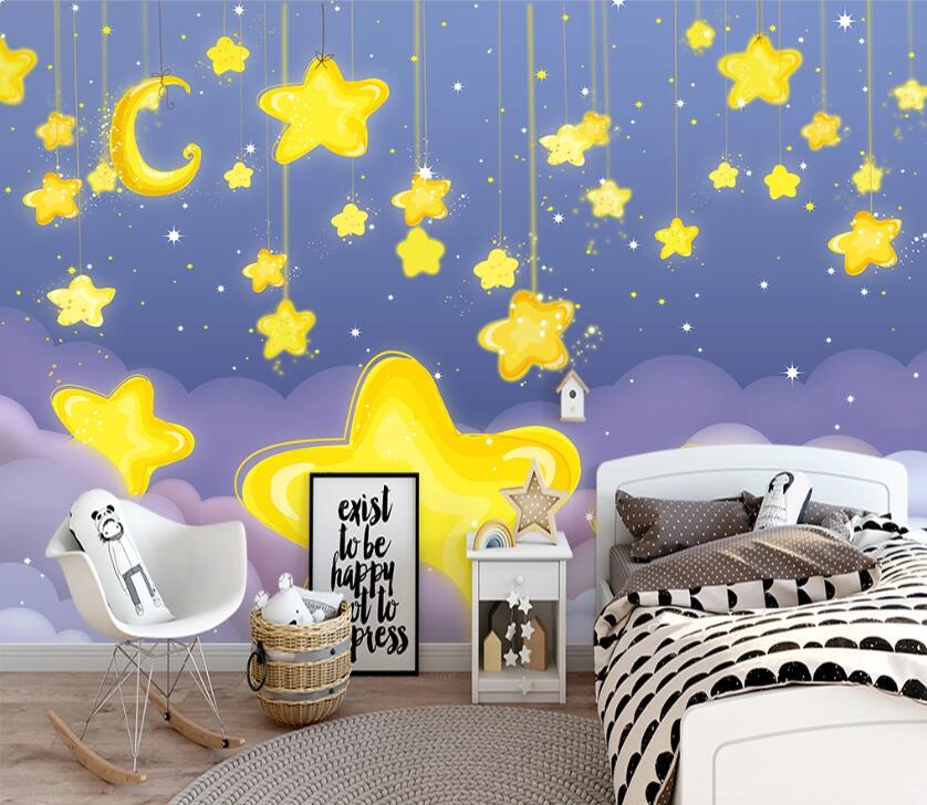 3D Star Pendant WC2147 Wall Murals