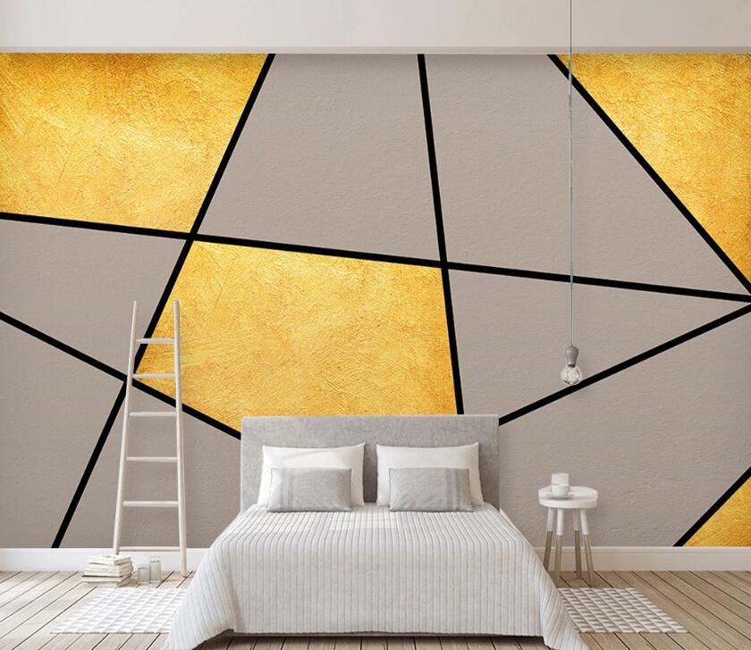 3D Golden Five Stars WC23 Wall Murals Wallpaper AJ Wallpaper 2 