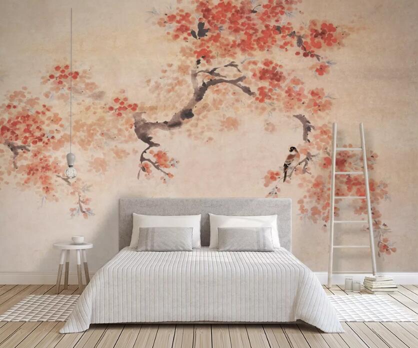 3D Pink Tree WC95 Wall Murals Wallpaper AJ Wallpaper 2 