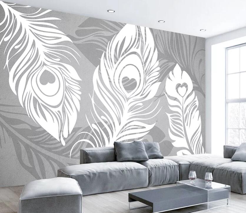 3D Peacock Feather WC2039 Wall Murals